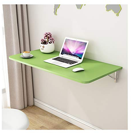 Tische Wandtisch Wand-Klapptisch Arbeitstische, Unsichtbare Klappbare Wandtische, Einfache Arbeitsplatte, 3 Farben, Erhältlich In 18 Größen PENGFEI (Color : Green, Size : 70cmx30cm)