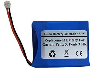 STARNOVO 3,7 V 300 mAh Ersatz akku für Garmin Fenix 3, Fenix 3 HR, 361-00034-02