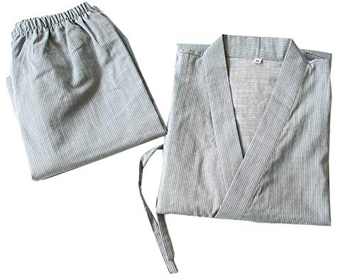 OWLONLINE Japanischer Kurzarmpyjama Yukata Kimono (Größe L, A3)