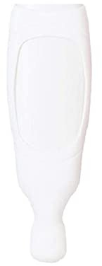 Pro-Noke Wall Mounted Shower Dispenser Shampoo Squeeze Bottle with Hook - Silicone, Refillable, White