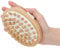 Brosse pour le Corps de Brossage à Sec, Masseur en Bois en Bois Naturel Brosse pour la Peau de Cactus des Pieds Brosse de Massage pour le Drainage Lymphatique Brosses pour éliminer la Cellulite, Noeud