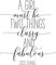 A4 Druck Wandkunst Poster Coco Chanel Print Be Classy, Fashion Wall Art handgeschriebene Geschenke, Mädchenzimmer-Dekor (A4 (nur Druck))