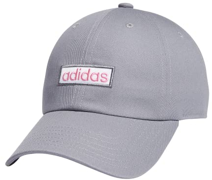 Adidas Contender Casquette r glable d Contract e pour Femme, Gris/Rose/Blanc, Taille Unique