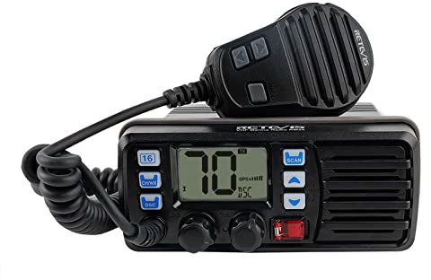 Retevis RM20 Radio Marina Fissa, Ricetrasmettitore Marino, Ricetrasmettitore Mobile Impermeabile GPS IP67, Triplo-Watch da 25 W, Radio VHF, Walkie Talkie Marino con Altoparlante per Barche (1 Pezzo)