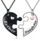 POPLYKE Vater Tochter Halskette Sterling Silber Väter Tag Anhänger Vater Tochter Schmuck Set Geschenke für Damen Vater Tochter Geburtstag