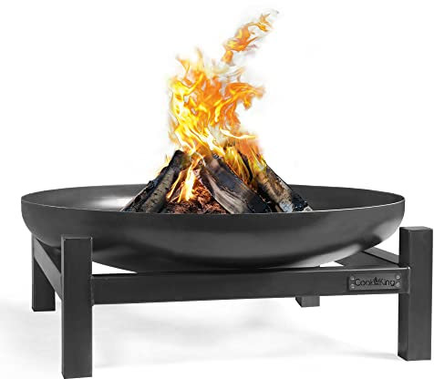 gartendekoparadies.de Brasero exclusif Bol à feu Foyer Panier à feu en acier naturel Décoration de jardin en acier (60 cm)