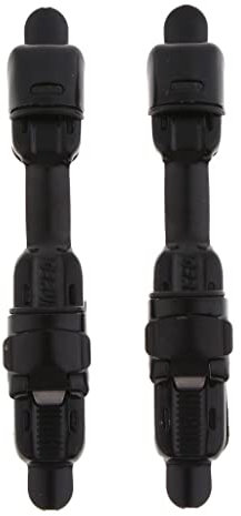 Gralara 2 Angelrollenhalter für Rock Fly Angelruten, Schwarz