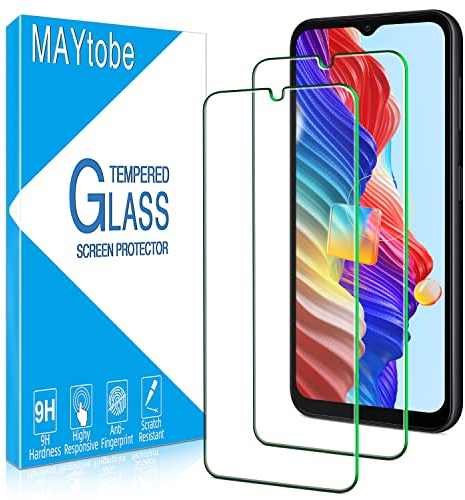 MAYtobe 2 Pièces Verre Trempé pour Samsung Galaxy A14 5G, Film Protection écran Sans Bulles, Dureté 9H, Anti-Rayures, Anti-Empreinte, Haut Définition Vitre Protection