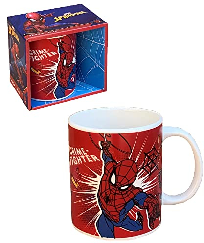 Taza de cerámica, Spiderman, Marvel, taza mug, 350 ml, en caja