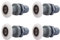 Qikuver Ruedas para Puerta de Ducha, 4 Piezas, Rodillo de Repuesto Mampara Rodamientos Mamparas para Puerta Corredera De Cristal Baño (25MM)