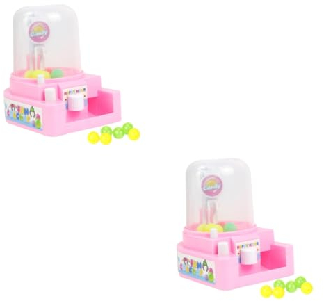 ibasenice 2 Stück Kran-Klauen-Spiel Süßigkeiten-Greifer-Maschine Klauen-Spielmaschine Mini-Süßigkeits-Greifer Mini-Arcade-Greifer Kugelmaschine Greifer-Spielzeug