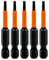 5 Pcs 6mm x 50mm Screwdriver Bit Set, Hex Impact Screwdriver Driver Bits, 1/4 Hex Shank, Anti Slip Drill Bits for Electric Hand Screwdrivers