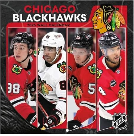 TURNER SPORTS Chicago Blackhawks 2025 Mini-Wandkalender (25998040584)