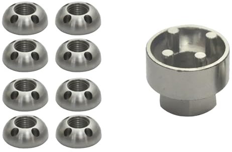 Tuercas antirrobo de acero inoxidable M6-M10, para coche y casa, 8 unidades M6