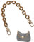 MEGAVOW 1 Stück Tasche Kette Taschengriff Chain, Ketten für Handtaschen, Schulterriemen Taschengurt Schultergurt Umhängegurt Henkel für Taschen Geldbörsen, Braun, 40cm
