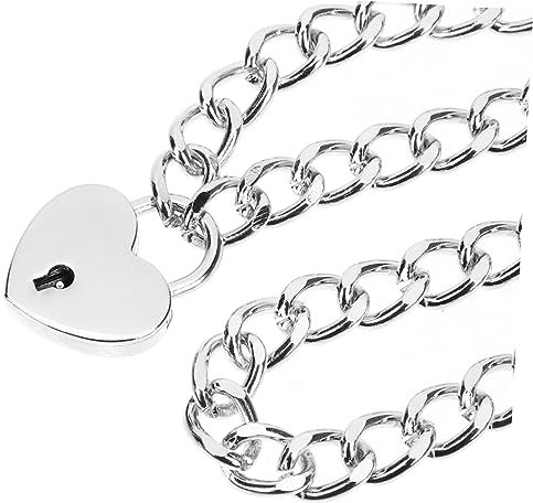 Holibanna Cute Keychain Love Heart Necklace Women's Choker Lock Pendant Fashion Jewelry