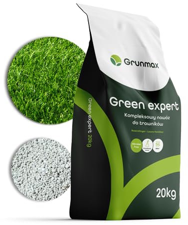 GRUNMAX - GREEN EXPERT, engrais de printemps pour gazon et pelouse, PREMIUM