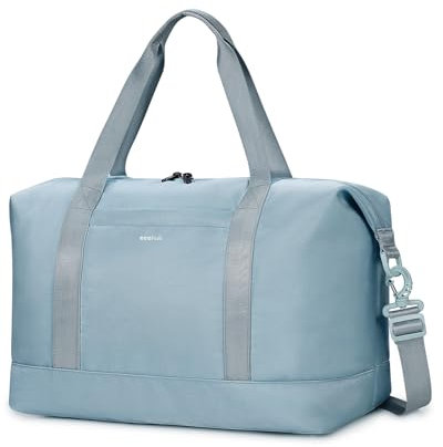 ECOHUB Ryanair Handgepäck Tasche 40x30x20, 20L Ryanair Handgepäck 40x20x25 für Flugzeug, Faltbare Reisetasche Mit Abnehmbar Nass-Tasche, Ryan Airlines Bag 40x20x25, Weekender Damen Herren(Grau)