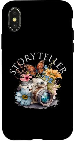 Hülle für iPhone X/XS Storyteller Kamera Fotografie Schmetterling Fotograf