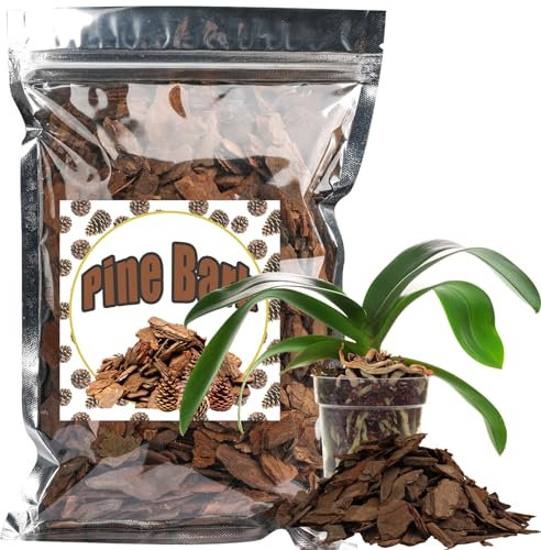 Doter Pinienrinde 10qt für Orchideen-Blumenerde, Bio-Baumrindenmulch für Topfpflanzen, verbesserte Drainage, Luftstrom und Wurzelbelüftung, ideal für Phalaenopsis, Cattleyas, Dendrobien