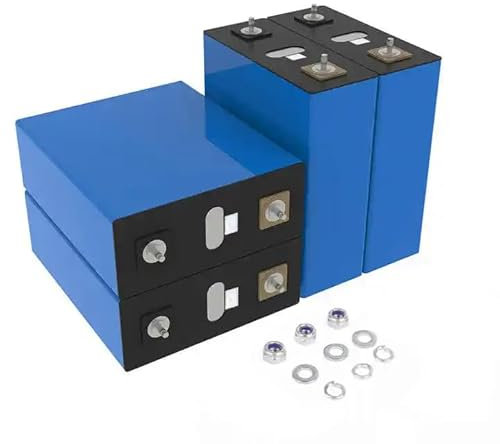 Lot de 4 cellules de Batterie LIFEPO4 LFP LF280K, Simples 3,2 V 280 Ah, Grade A+ avec Code QR, adaptées pour l'énergie Solaire, Le Camping, Remplacement 3.2V 230AH 300AH 304AH 312AH 320AH.