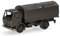 Herpa LKW Modell Mercedes-Benz NG LKW 5t Pritschen-LKW mit Rundplane 2achs Bundeswehr, Miniatur im Maßstab 1:87, Sammlerstück, Made in Germany, Kunststoff