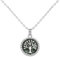 Lydreewam Tree of Life Necklace for Women 925 Sterling Silver Green Enamel Family Tree Necklace, Adjustable 40+5cm