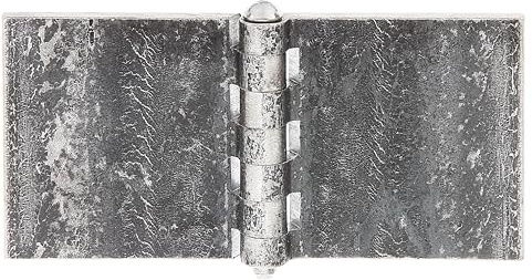 Alberts 860240 Bisagra, ancha, para soldar en, acero, bruta, 80 x 160 mm, Juego de 10
