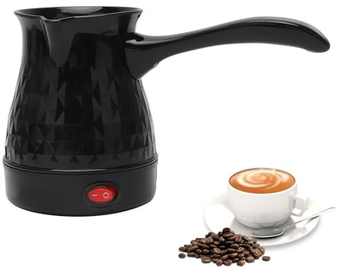Yuragim Türkische Kaffeekocher 500ML Elektrische Kaffeekanne Espressokocher Induktion Türkische Kaffeekanne Kaffeemaschine Mokkakanne mit Griff, Mocha Pot Turkish Coffee Pot für Zuhause Büro Reisen
