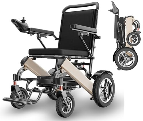ByteTecpeak D03 Elektrischer Faltrollstuhl aus Aluminium, 20Ah Lithiumbatterie, 30 km Reichweite,All-Terrain, Komfort & Mobilität
