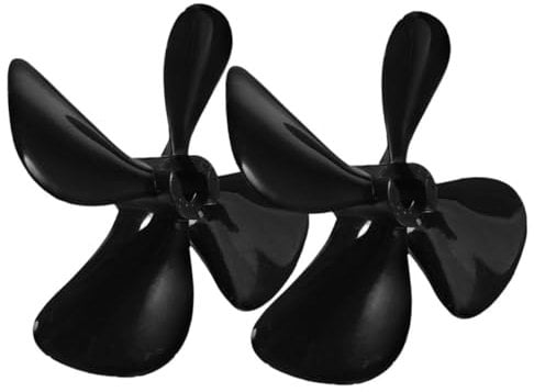Abaodam Kunststoff Rc Bootspropeller 4mm, 1 Paar, Schwarz
