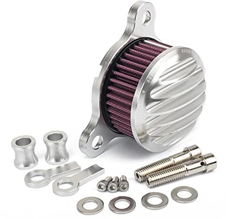 Pizgear Filtro aria di aspirazione moto CNC cromato, for Harley, Sportster XL 883 1200 Forty Eight 48 72 Seventy Two 2004-2019 filtri di aspirazione per depuratori d'aria per moto