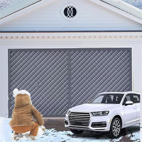 Écran de porte de garage for l'hiver, rideau de porte d'isolation thermique d'hiver de garage, rideau de porte à isolation thermique magnétique de garage, tissu Oxford et rideau de porte de garage en(