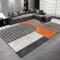 RUGMRZ Lounge Ecke Dywany Do Salonu Orange grau geometrischer Druck Design Sofa Teppich waschbar Salon Auslegware 40X60CM