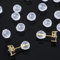 Transparent Ohrring Stopper 50 Stück Ohrstecker Verschluss Ohrringverschlüsse Ohrringheber Universal Schnalle Bequem Ohrring Rücken Kupplung für alle Typen Große Größe Schwere Ohrringe