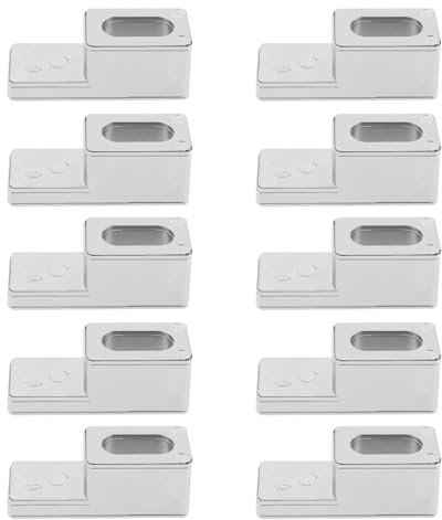 YINETTECH 10 Piezas de Soporte de Panel de Vidrio de Ducha de 6 Mm Clip de Retención de Plástico ABS Cromado para Soporte de Abrazadera de Puerta de Accesorio de Mampara de Baño