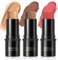 3PCS Contour Highlighter Blush Stick Set – Waterproof Long-Lasting Cream Stick for Cheeks, Lips & Eyes, Long-Lasting & Easy to Apply