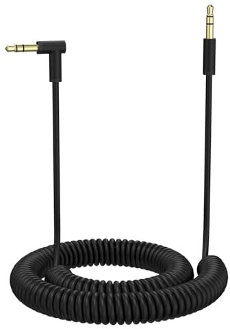 Zosvoses Solo3 Cord Coiled Audio Cable Replacement Compatible with Dre Beats Solo3 Solo4 Studio3 Wireless Noise Cancelling Headphones, 3.5mm(1/8) Extension Wire for iPhone PS5 Xbox One