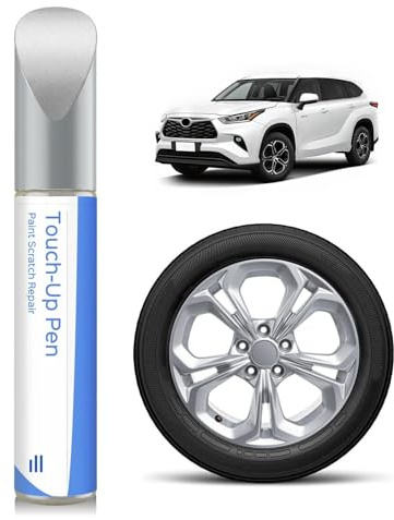 PARTS4EV Stylo de réparation pour jantes en argent revêtu par poudre - Pour Honda, réparation facile de bricolage, rayures et dommages sur les jantes, réparation rapide