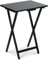 PJ Wood Folding TV Tray & Snack Table - Black