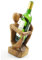 Coco Papaya Porte-Bouteille Penseur 30cm en Bois Brut
