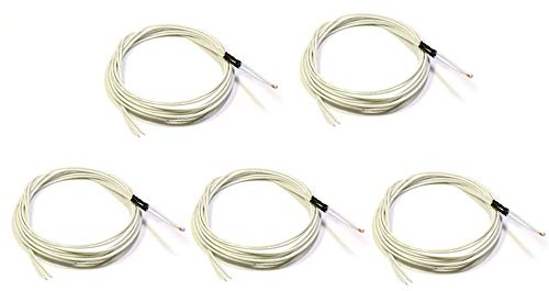 DollaTek 5Pcs 100K ohm NTC Thermistoren/Temp Sensor für Reprap Ender 3, Ender 3 Pro, CR-10 10S 3D Printer