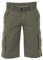 riverso Herren Cargo Shorts RIVAnton Regular Fit Gürtel Taschen Sommer Baumwolle Basic Kurze Kariert Hose Bermuda Einfarbig, Größe:W 36, Farbe:Military Green (12300)