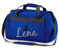Sporttasche mit Namen | Personalisieren & Bedrucken | Motiv Ballett-Tänzerin | Reisetasche Umhänge-Tasche für Mädchen | inkl. Namensdruck (Royalblau) 26 Liter