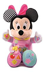 Clementoni Disney Minnie – La mia Bambola da coccolare – Peluche interattivo – Versione Francese, 12 Mesi e più, Multicolore, 52391