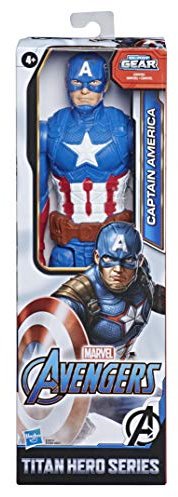 Hasbro E7877ES0 Marvel Avengers Titan Hero Serie Captain America, 30 cm große Actionfigur mit Titan Hero Power FX Port