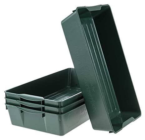 SIDCO Gärtnerbox 4 x Universal Blumenkasten Blumenkübel Anzuchttopf Profi Saatschale