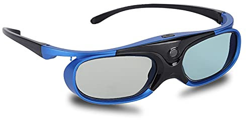 Gafas 3D DLP Link, Gafas 3D Recargables con Obturador Activo HD Universal para Sony para BenQ para Epson para Acer para Hitachi para Sharp DLP Proyectores
