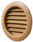 La Ventilazione LGRS100QL Rejilla de ventilación Redonda de Madera de Roble lacada, empotrable. Diámetro, ø 110 mm