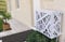 Nova italf COPRI CONDIZIONATORE CLIMATIZZATORE PER UNITA' ESTERNA IN ALLUMINIO PER FACCIATE (M) Bianco 9010 L86-P44-H68CM Bianco 9010)